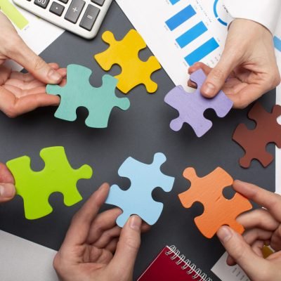 still-life-business-roles-with-various-puzzle-pieces